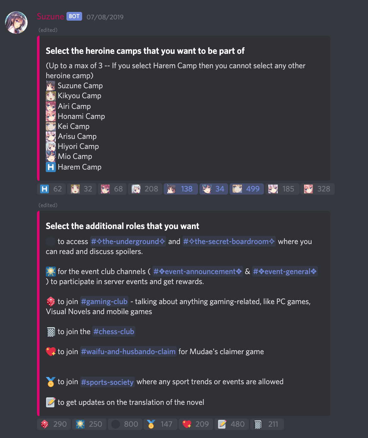 Mirai Bot Discord